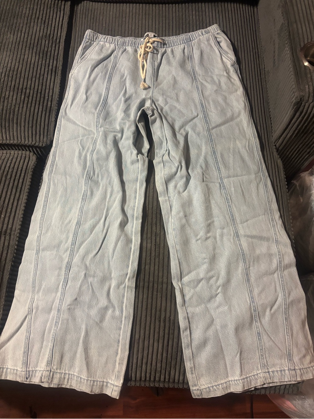 Celebrity Pink Light Wash Wide Leg Jeans XL